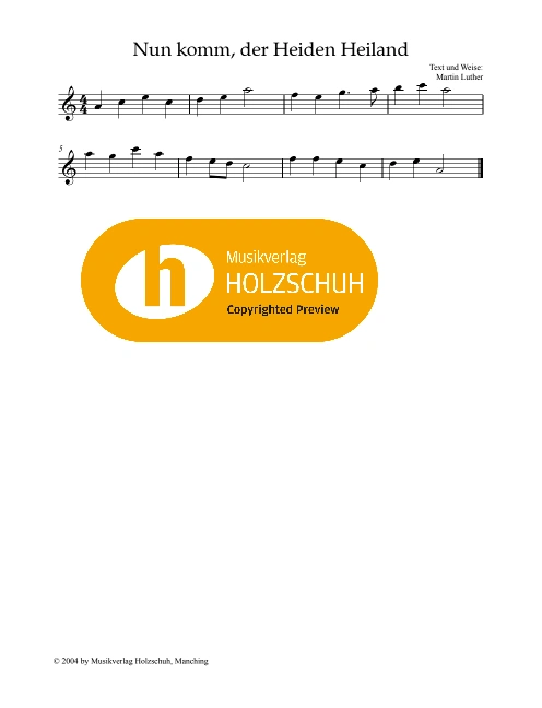 Nun komm, der Heiden Heiland